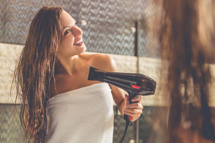 hair drying